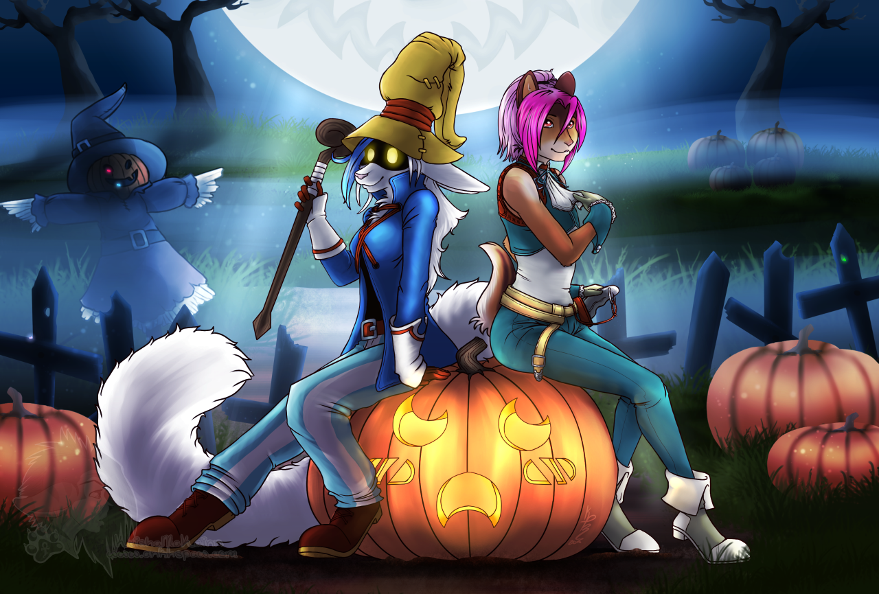 Playing in the Pumpkin Patch by flyinggoomba -- Fur Affinity [dot] net